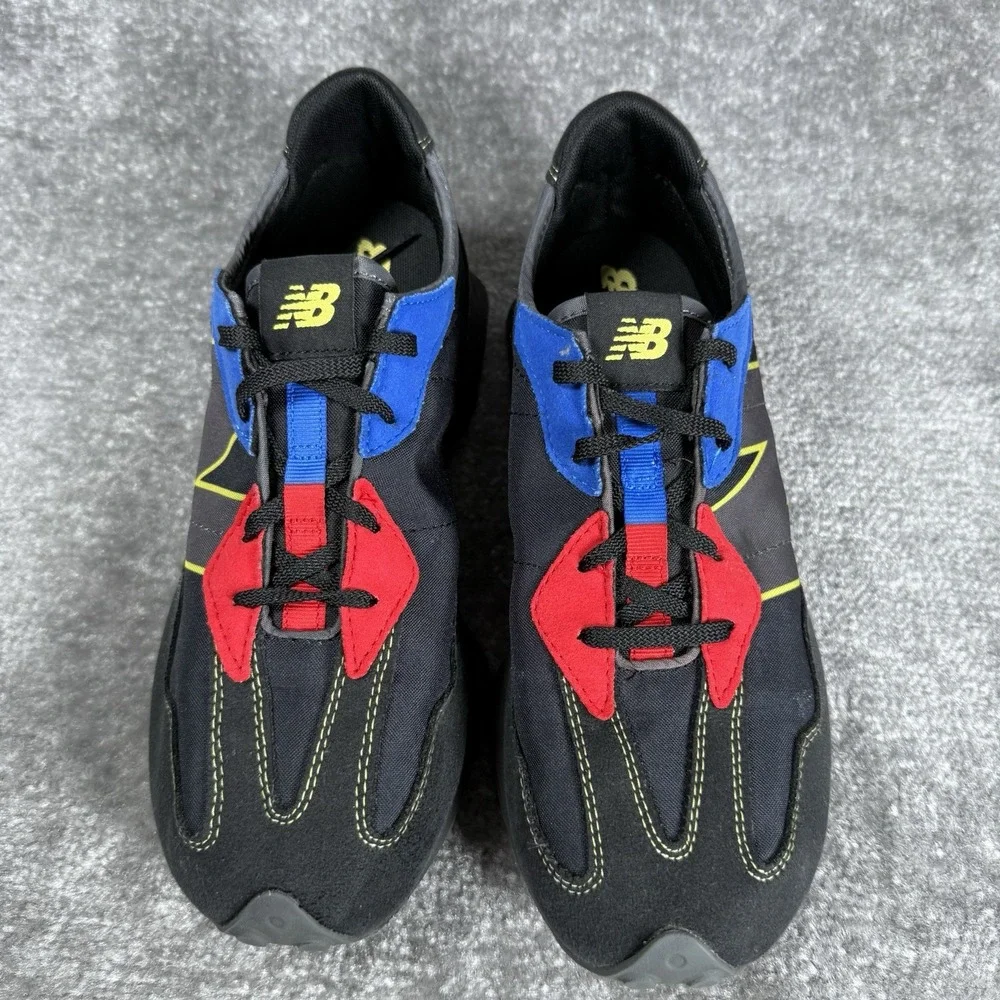 New Balance Black with Red & Blue Athletic Sneakers
